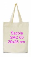 Sacola ecolgica 20x25 cm. ref. SAC 00