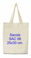 Sacola ecolgica 25x30 cm. ref. SAC 06